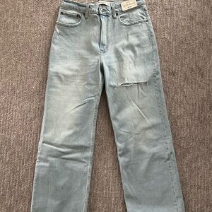 Abercrombie & Fitch Blue Straight Jeans with Vintage Fade